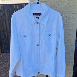 Classic White Denim Jacket